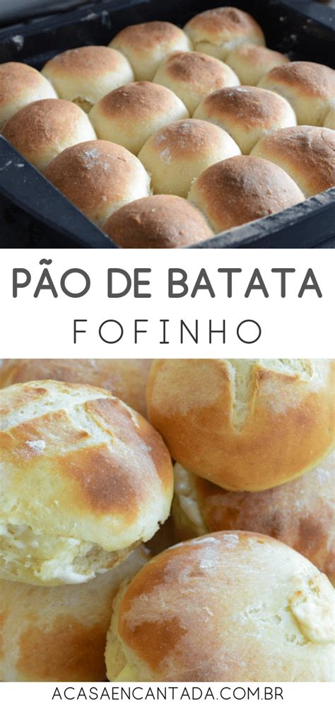 Pão de Batata Recheado Receita super simples de pão de batata fofinho