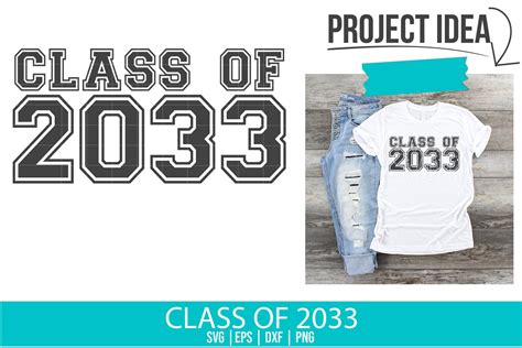 Class Of 2033 Svg Graduation Senior Silhouette Cricut Etsy