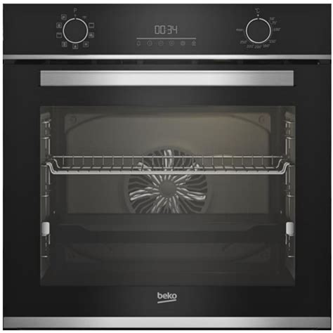 Four encastrable chaleur pulsée BEKO 72 L Noir Inox Cuisineandcie