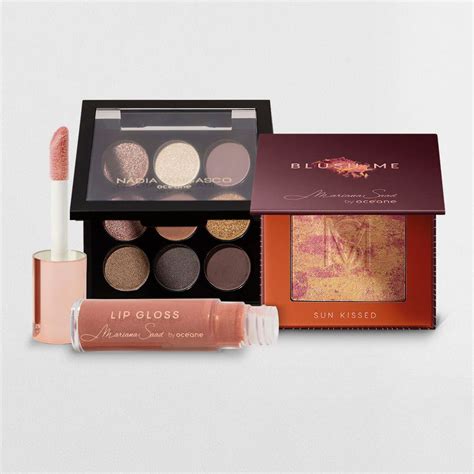 Kit Paleta De Sombras To Go Basic Blush Sun Kissed Brilho Labial Nude Me Produtos N O
