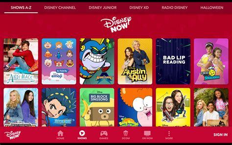 Disney Now Shows List