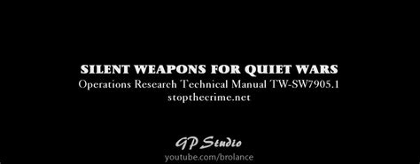 Silent Weapons For Quiet Wars Document - Full Read