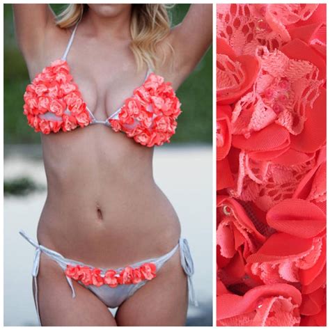 Flower Bikini Etsy