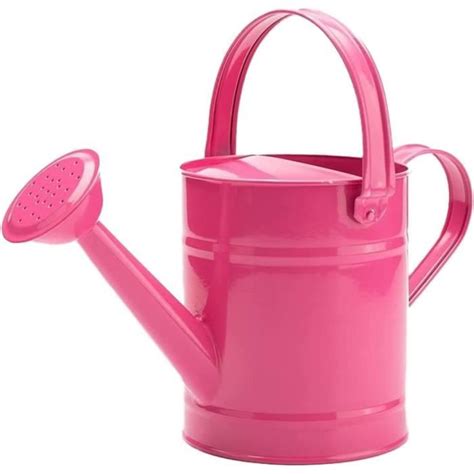 Arrosoir de jardin pour enfants en métal TRAHOO Rose 1 5L