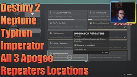 Destiny Neptune Typhon Imperator All Apogee Repeaters Locations