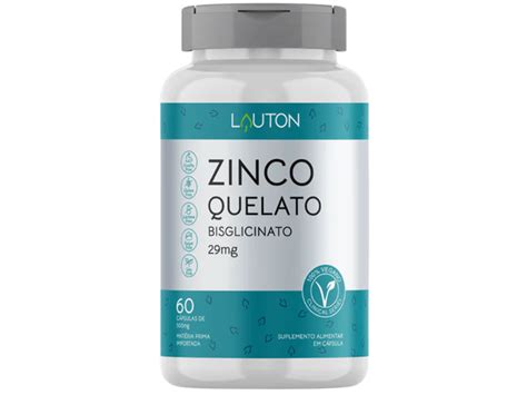 ZINCO QUELATO 29MG 60CAPS LAUTON NatuMaria