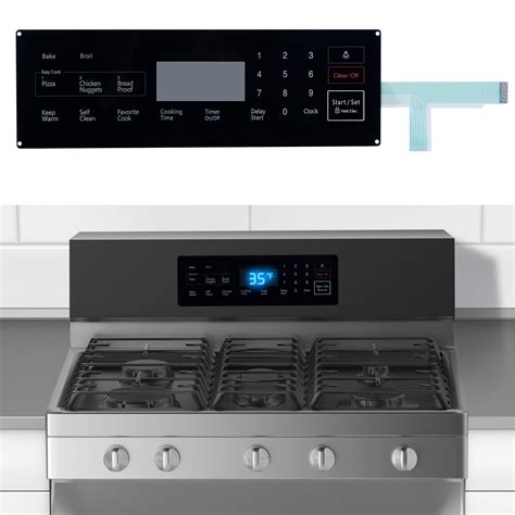 Upgrade DG34-00025A Range Membrane Switch Touchpad Compatible with