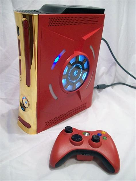 Incredible Iron Man Xbox 360 Case Mod With Arc Reactor Techeblog