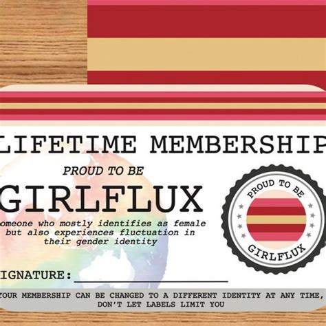 Demigirl Lifetime Membership Card Gay Pride Card Lgbt Etsy