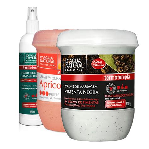 Kit Massagem Pimenta Negra Fluido Termoativo E Esfoliante Forte