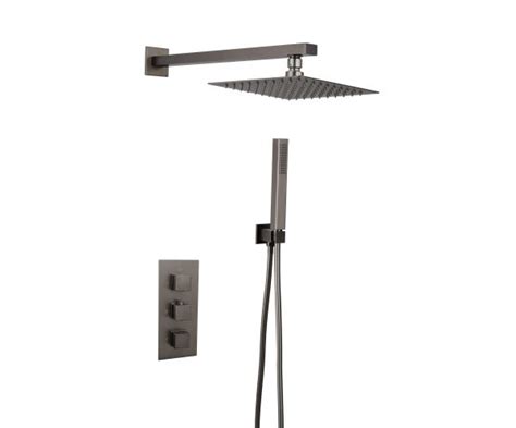 Tailored Bathrooms Square Concealed Thermostatic Handle Way Shower