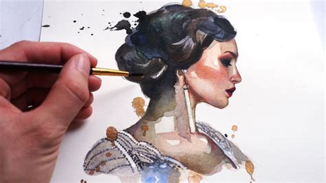 BEGINNER WATERCOLOR TUTORIAL: How To Paint A Portrait With Watercolors