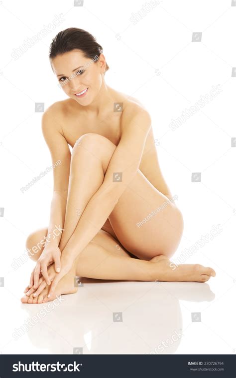Slim Nude Woman Sitting On Floor Stock Photo Shutterstock