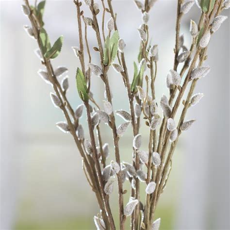 Artificial Pussy Willow Spray Picks Sprays Floral Supplies Craft Supplies Factory