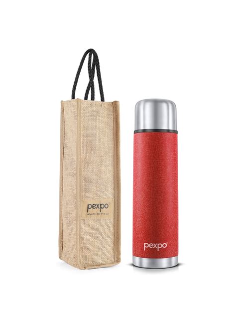 Buy Pexpo FLEXO ISI Certified Thermosteel Ml Hot Cold Red Insulated Bottle Water Bottle
