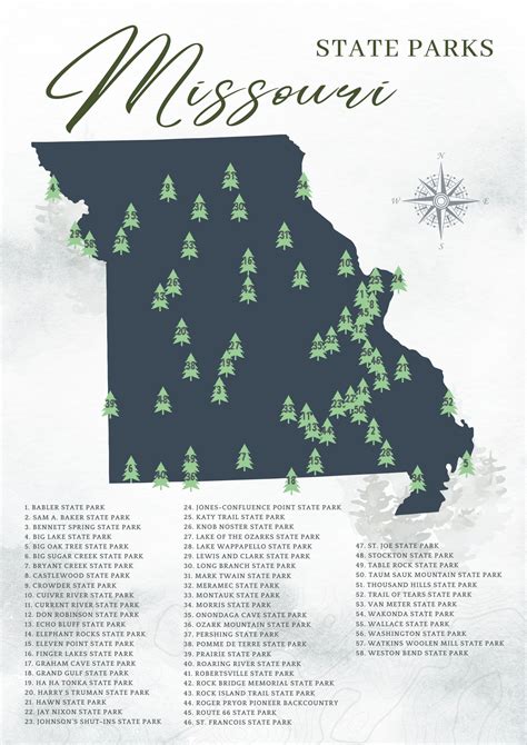 Our Missouri State Park Map Of 58 Astonishing Sites