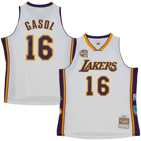 Pau Gasol Jersey Hall Of Fame Lakers S 3x 4x 5x 6x Xlt 5xlt