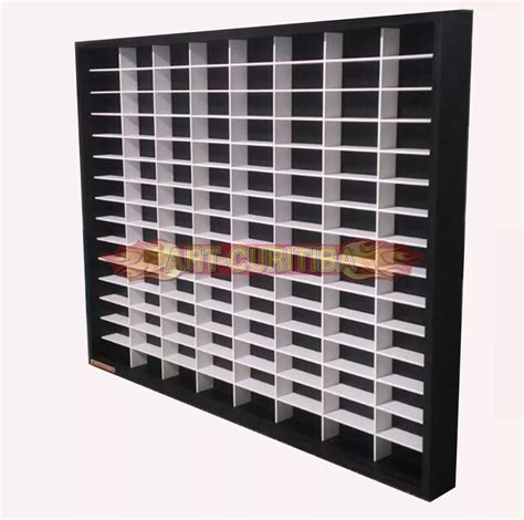 Estante Expositor Nichos Hot Wheels X X Preta Nicho Branco Art Curitiba