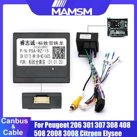 CANBUS Box per Peugeot 206 307 301 308 408 508 2008 3008 Citroen Elysee ...