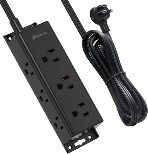 Amazon.com: Power Strip Surge Protector 10Ft - Wall Mount, Flat Plug ...