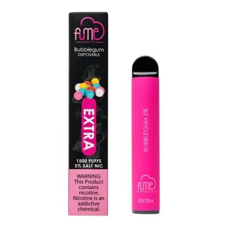 Fume Extra 1500 Puffs 10 Ct Bubblegum Miami K Distribution