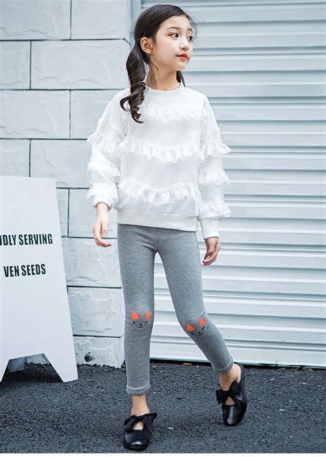 Леггинсы для девочек осенне-зимние плотные бархатные штаны для девочек ...