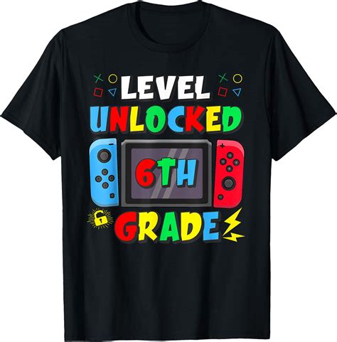 Hot Trending Tee With First Day Of Th Grade Level Unlocked Game Back To School T Shirt
