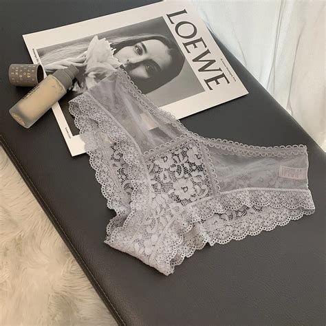 Uaang Women Sexy Lingerie Hot Transparent Erotic Panties Lace Underwear Underpants Sex Wear