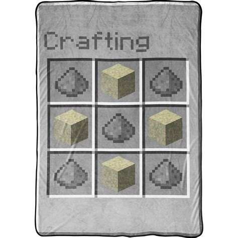 Budget 😍 Minecraft Crafting Fleece Twin Blanket 😉 Allure Shop