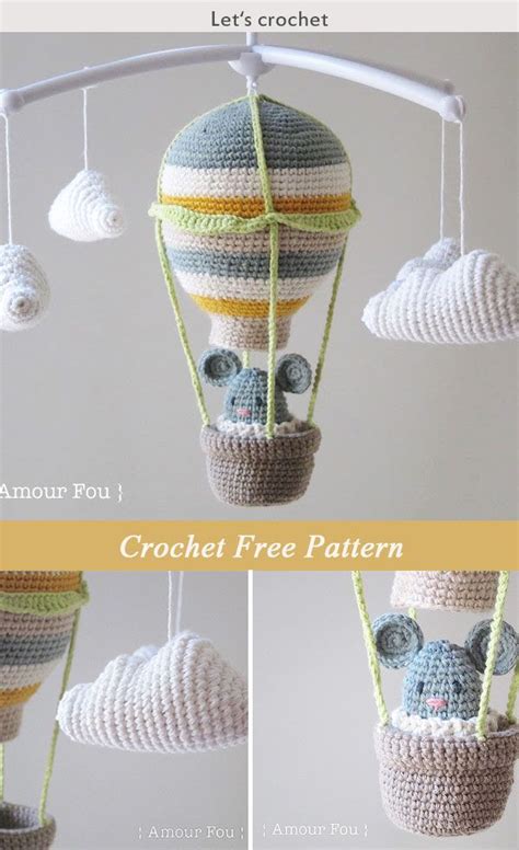 Best Crochet Hot Air Balloon Baby Mobile Free Pattern Artofit