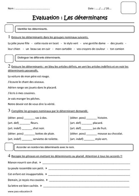 Télécharger Exercices Cm2 Articles Définis Et Indéfinis Fond Décran