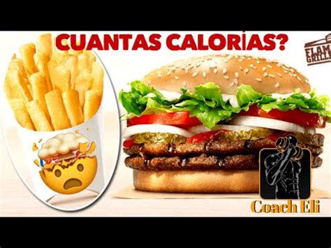 Descubre cuántas calorías tiene un Whopper la información nutricional