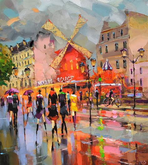 Moulin Rouge Late Night Show Painting By Dmitry Spiros Saatchi Art