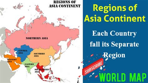 Five 5 Regions Of Asia And Countries What Are The Regions Of Asia