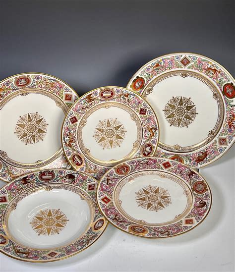 Sevres Louis Phillipe Dinner Service For 12 Chateau Fontainebleau 1846