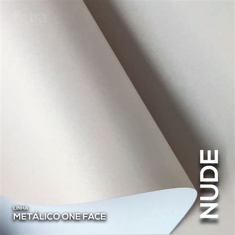 Papel Perolado Nude One Face X G M Folhas
