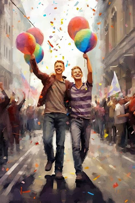 Banderas Gay Y Símbolos De LGBT En Fondo Púrpura Oscuro Stock de ilustración Ilustración de