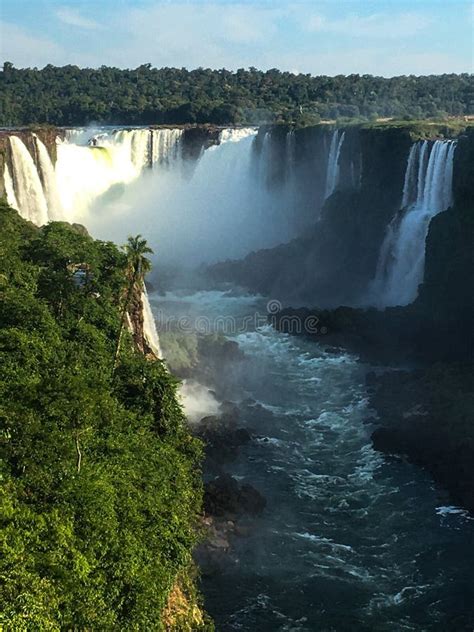 Iguazu Falls From Brazilian Side Stock Photo Image Of Falls Fall