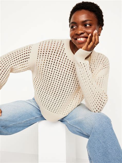 Open Stitch Sweater For Women Old Navy