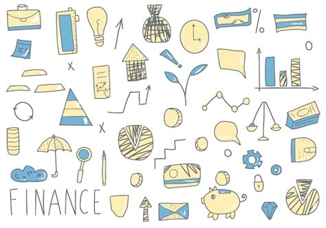 premium vector set  finance elements vector signs isolated