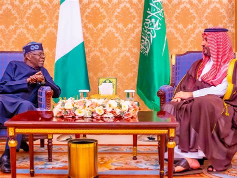 Saudi Crown Prince Assures President Tinubu Of Support For Nigerias