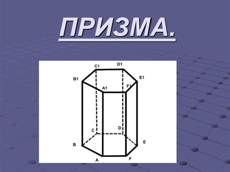 Презентація до уроку геометрії "Призма"
