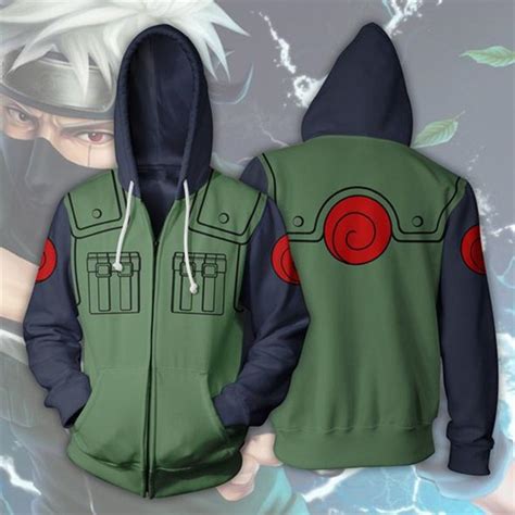 Naruto Hatake Kakashi 3d Hoodie Jacket Cosplay Naruto Uzumaki Uchiha