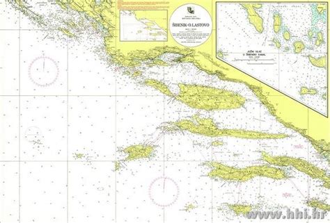 Navigacijska Karta 153 Šibenik O Lastovo