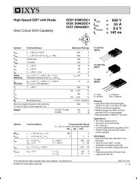 IXYS IXST30N60 Series Datasheets IXSH30N60BD1 IXSK30N60CD1