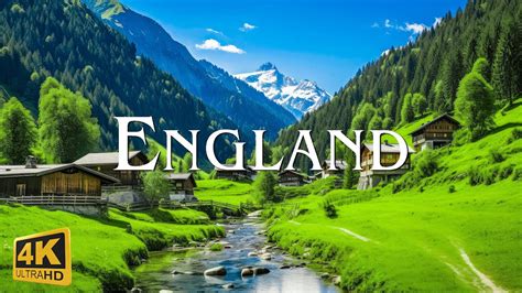 Flying Over England K Uhd Relaxing Music With Beautiful Natural