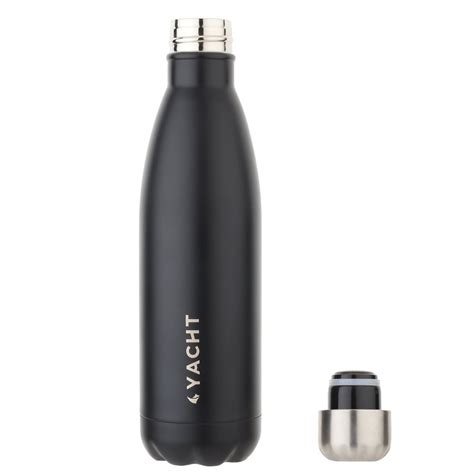 Yacht Vacuum Insulated Hot Cold Double Wall Thermosteel Bottle Milo Black Matte Ml