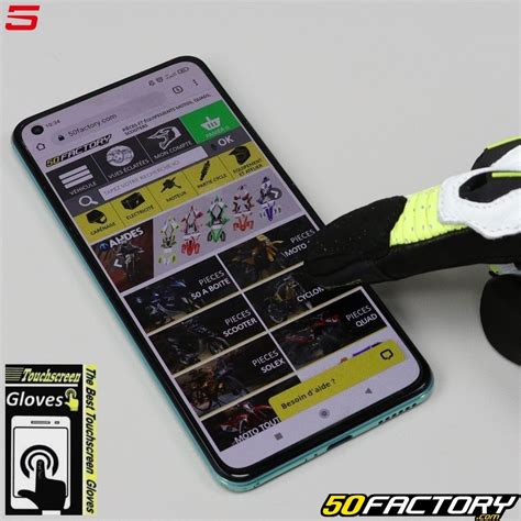 Gants Racing Five Rfx Evo Homologu S Ce Blancs Et Jaunes Fluo