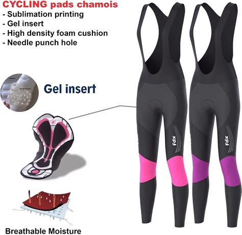 Fdx Womens Thermodream Cycling Bib Tights Winter Thermal Padded