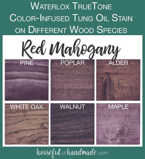 Testing TrueTone Color-Infused Tung Oil on Different Wood Species
